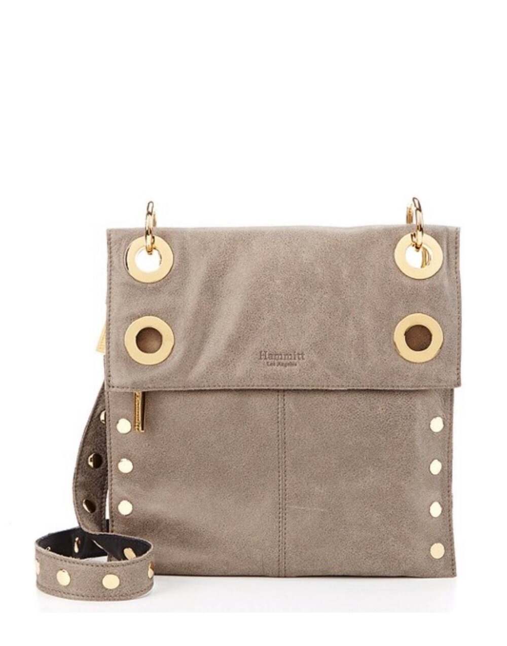 Hammitt Montana Large Black/Pewter/Gold Reversible Crossbody Bag